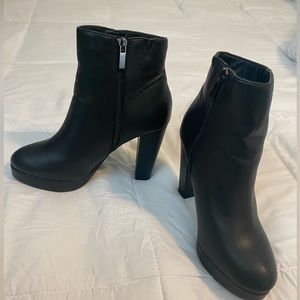 Black Platform Bootie